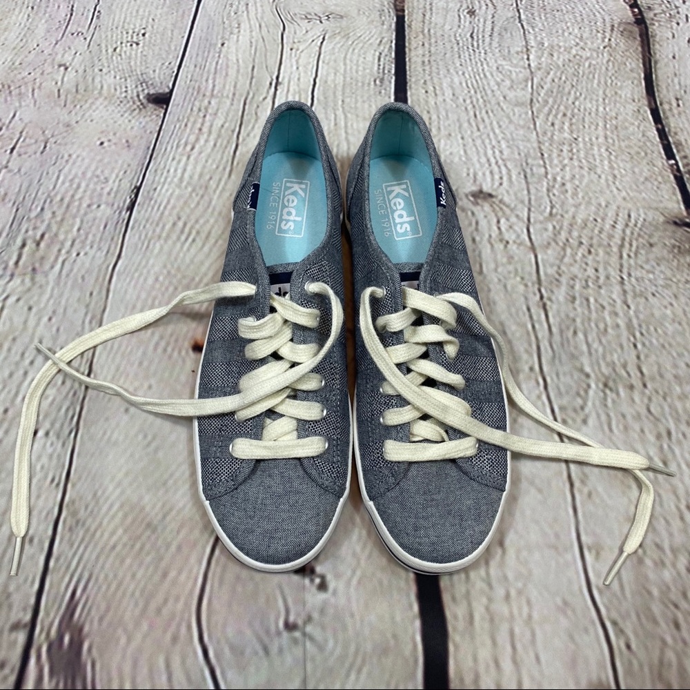 KEDS Kickstart Chambray Sneakers 7.5 - Picture 2 of 8
